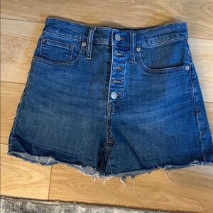 Madewell Blue Denim Cutoff Shorts